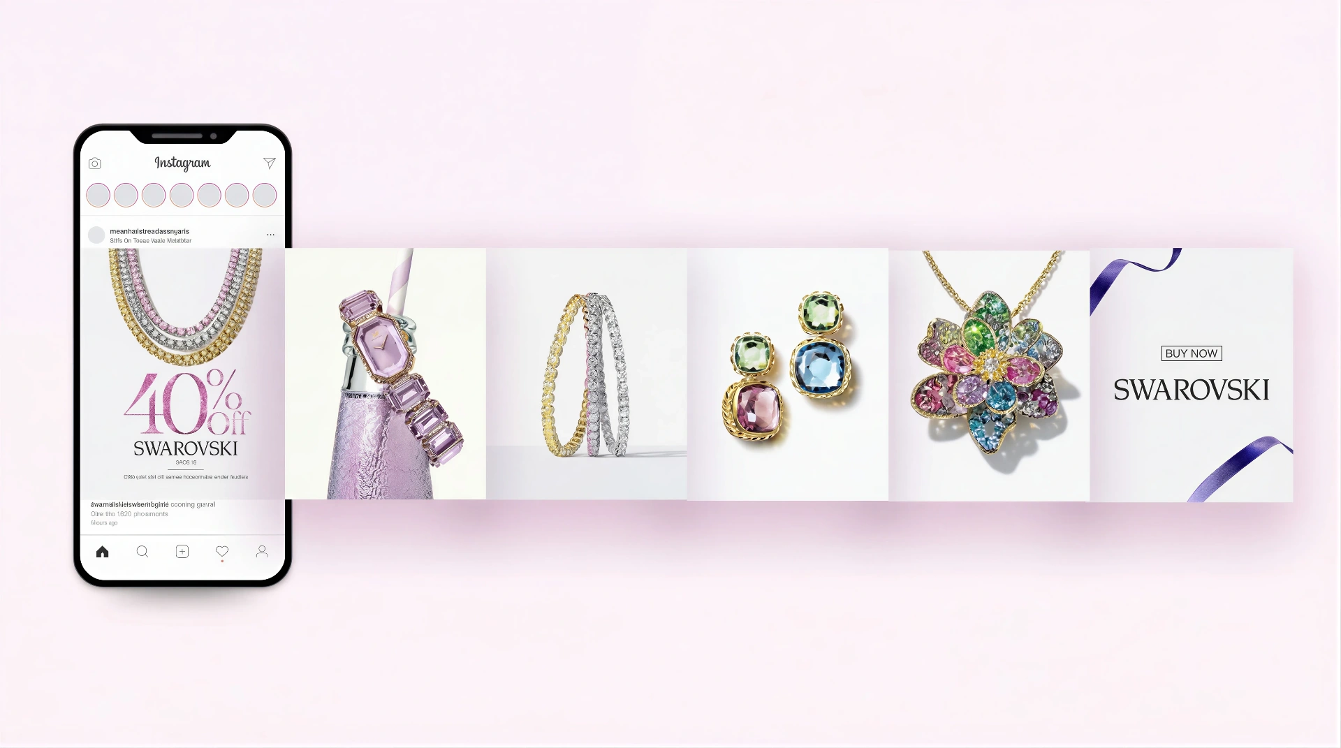 Swarovski Instagram grid